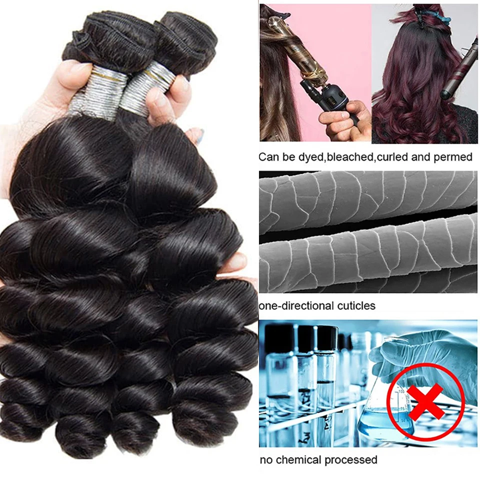 Losse Golf Menselijk Haar Bundels Bulk Menselijk Haar Voor Vlechten Braziliaanse Weave 3/4 Bundels Ruwe Indian Golvend Goedkope Hair Extensions