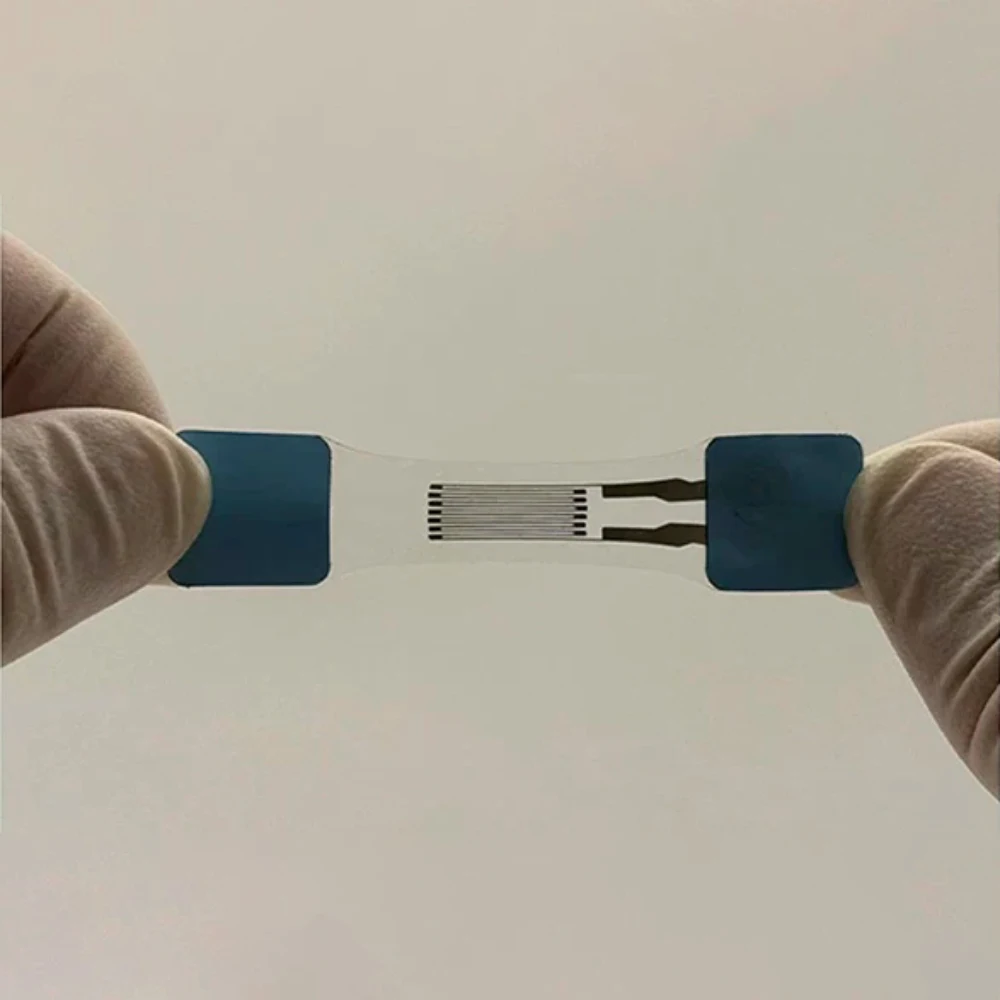 15x45x0.1mm 0-100% for Soft Robotics Wearable E-Skin Stretchable Resistive Strain Sensor