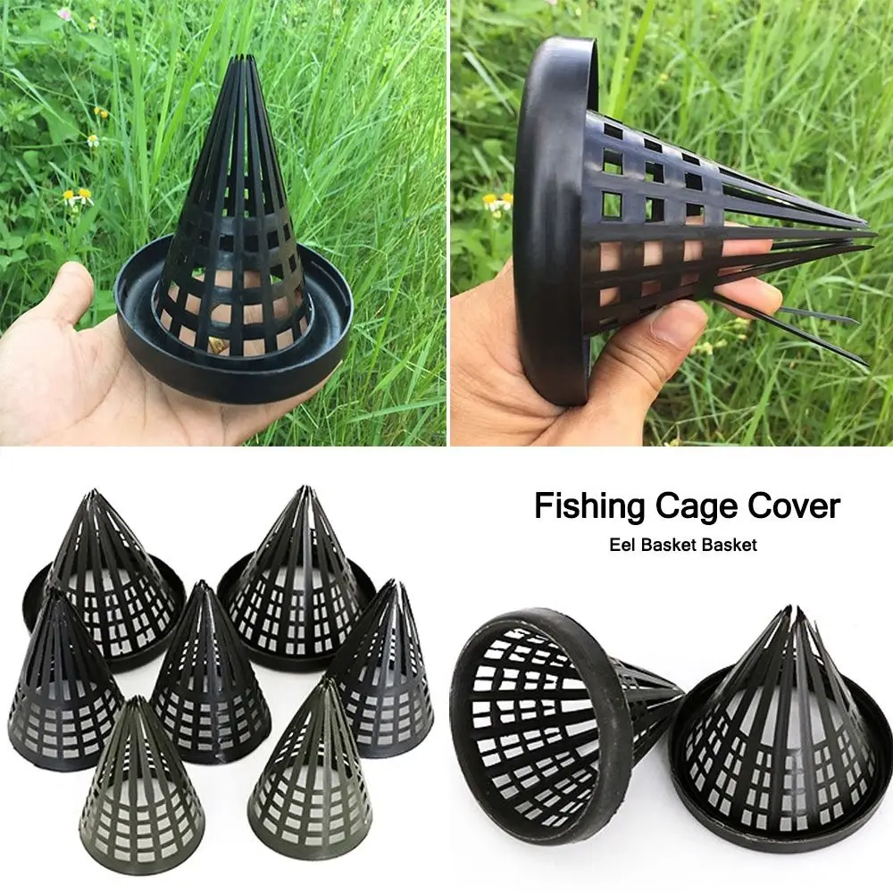 1Pcs Plastic Fishing Cage Cover Lid 11.5/13.5/15.5cm Eel Basket Basket Tapered Monopterus Albus Loach Outdoor Trap Fishing Net