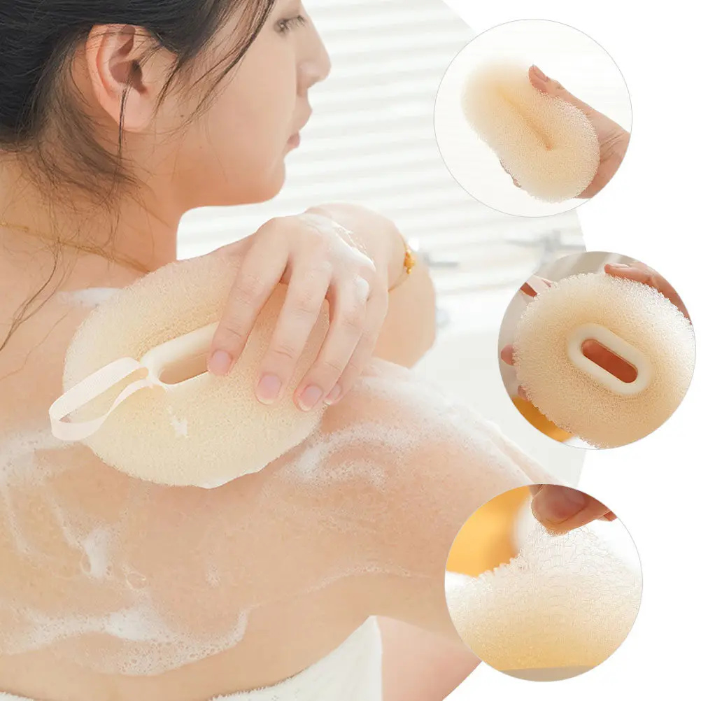 

2Pcs Bath Ball Scrubber Generate Rich Foams Easy to and Body Reasonable Design Exfoliating Shower Scrubber