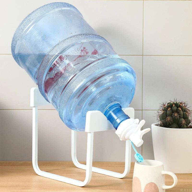 Drinking Fountain Gallon Water Bottle Jug Dispenser Stand Holder Nozzle Tap Bottled Water Stand Camping Storage Holders & Racks