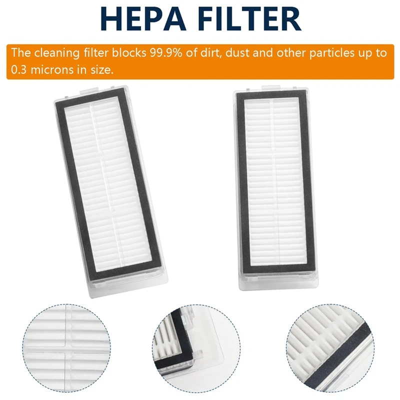 Replacement Parts For Dreame L20 Ultra / L30 Ultra Robot Vacuum Cleaner,Main Brush,Dust Bags,Mop Pads, HEPA Filters