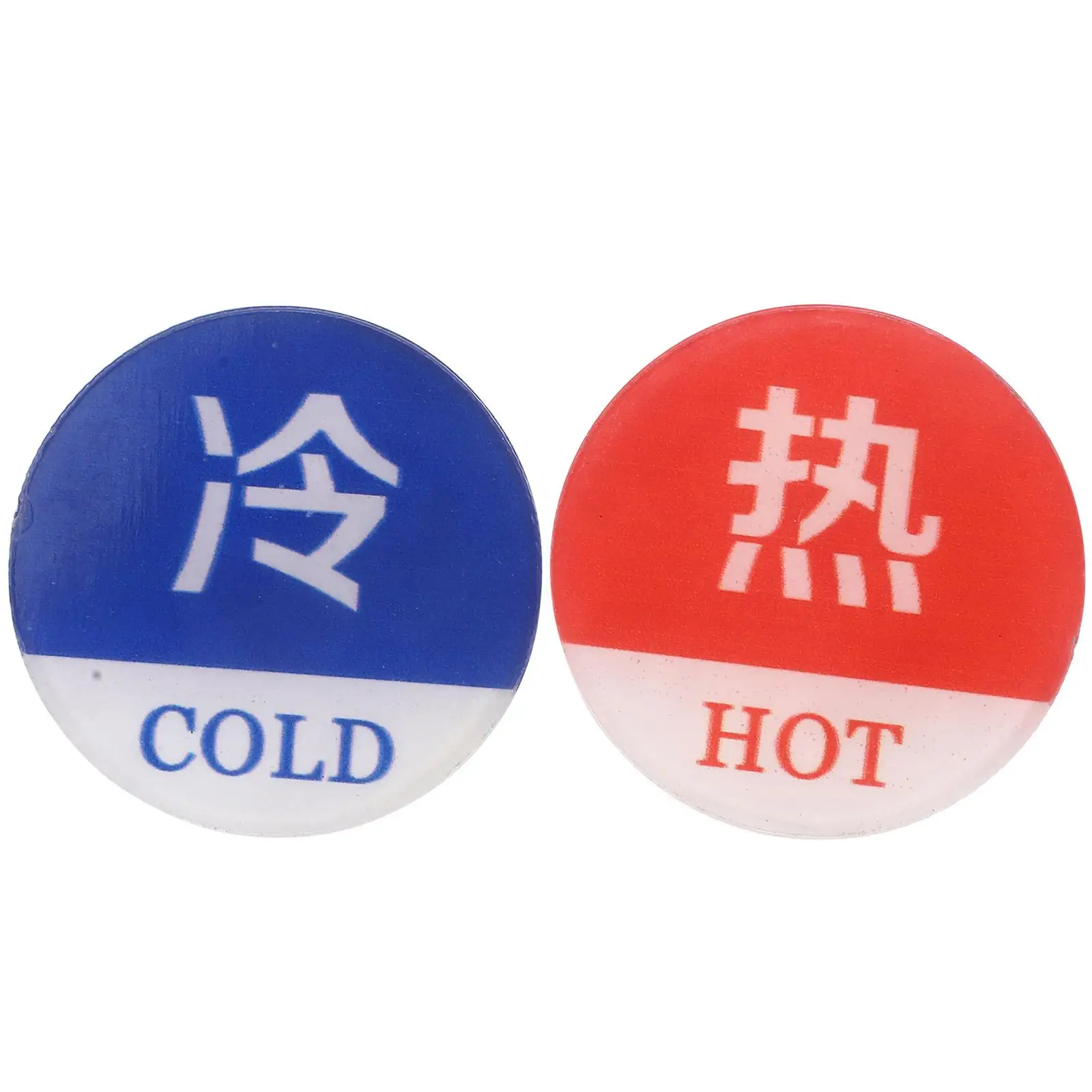 Hot and Cold Water Signs Hot/cold Label Stickers for Shower Labels Faucet Universal Faucets Bathroom
