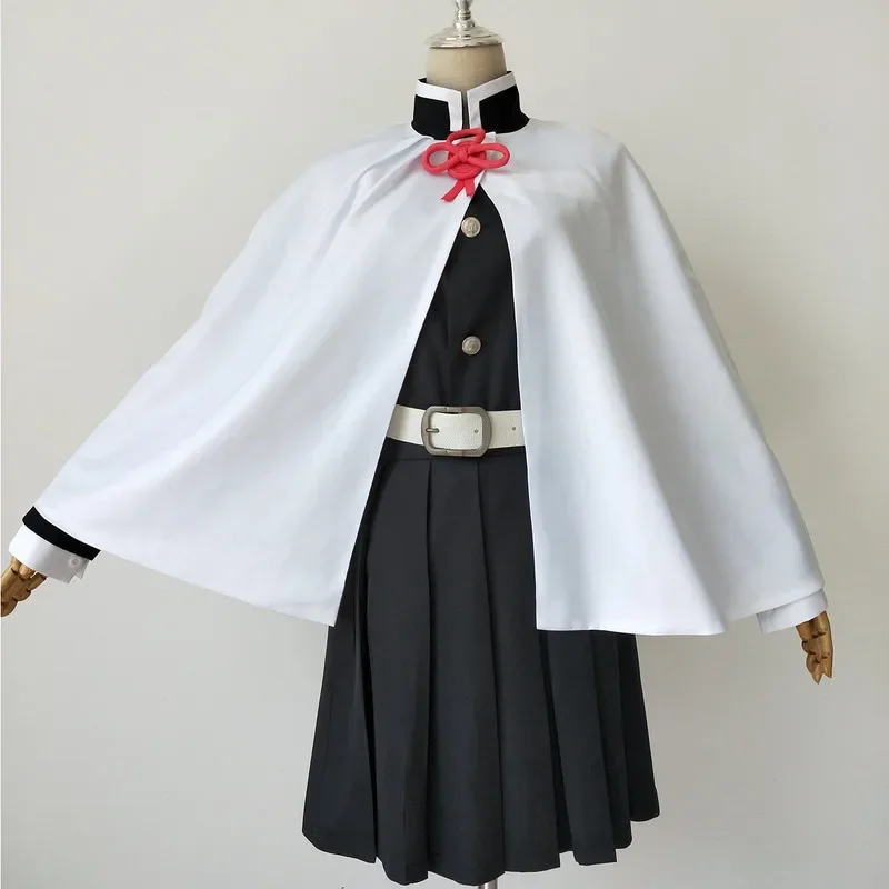Anime Demone Slayer Tsuyuri Kanao Costume Cosplay Kimetsu No Yaiba Devil Hunter Parrucca Farfalla Copricapo Per Adulti Bambini Partito Kimono