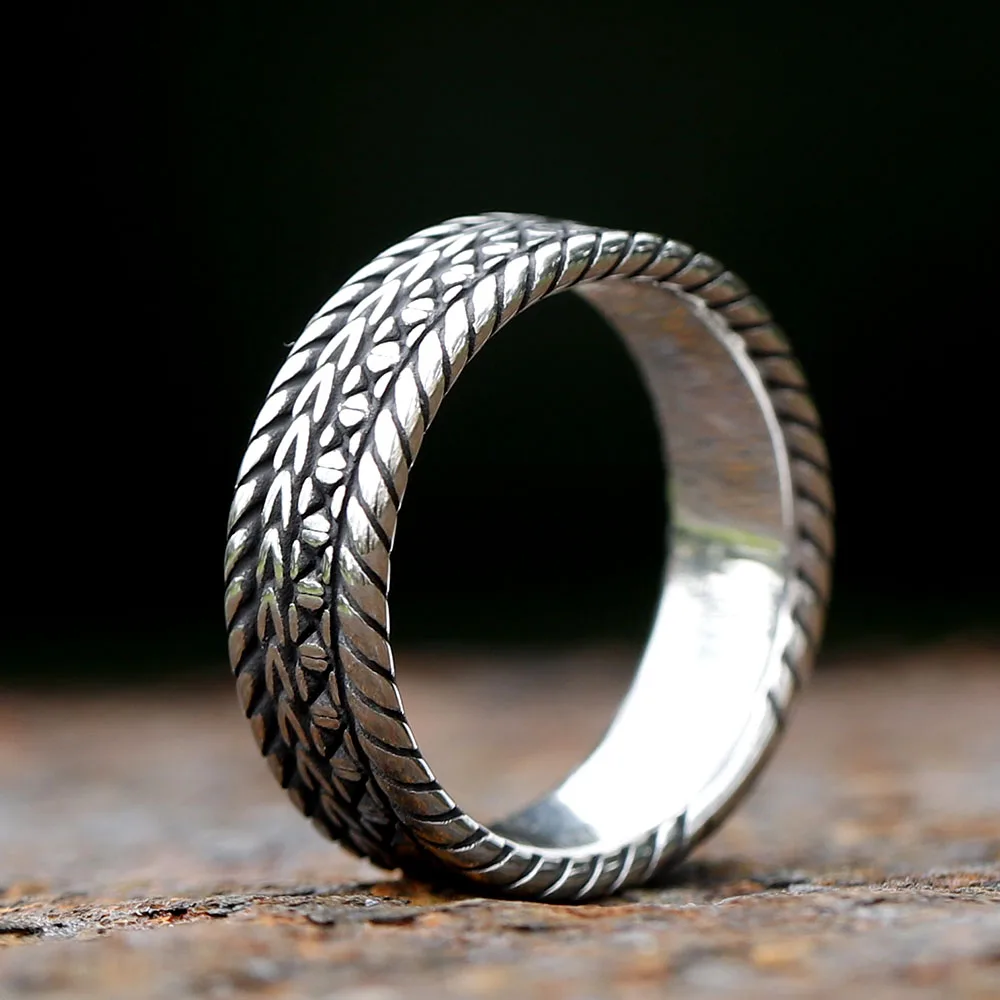 2023 NEW Men\'s 316L Stainless Steel Viking Celtic Knot RING High Quality Jewelry Amulet Ring for gift free shipping