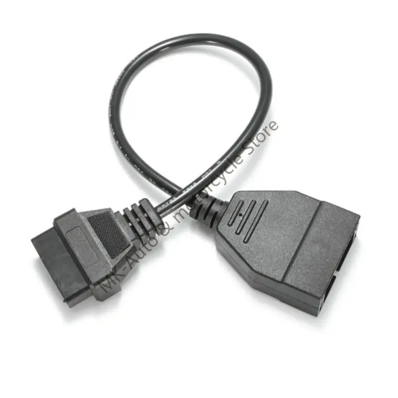 

F62F Тяжелая служба Universal OBD 12PIN в OBD2 КАБЕЛА Адаптера Адаптер Полез для нескольких диагностики транспортных средств