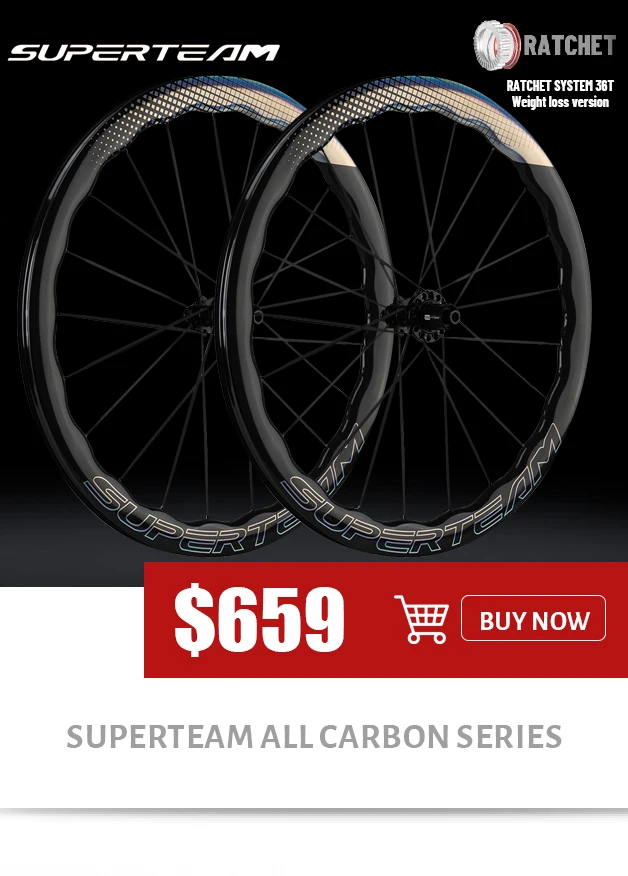 SUPERTEAM Classic PRO Light D28-50 Carbon-Laufradsatz Scheibenbremse 700C Räder Keramik 36T Nabe Pillar Speichen – Detail 2