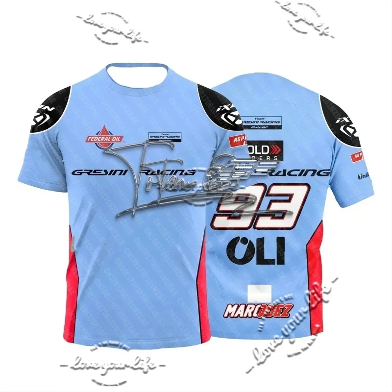 

motorcycle 2025 hot selling men's T-shirt 3D printed personalized picture round neck short sleeved comfortable quick drying top