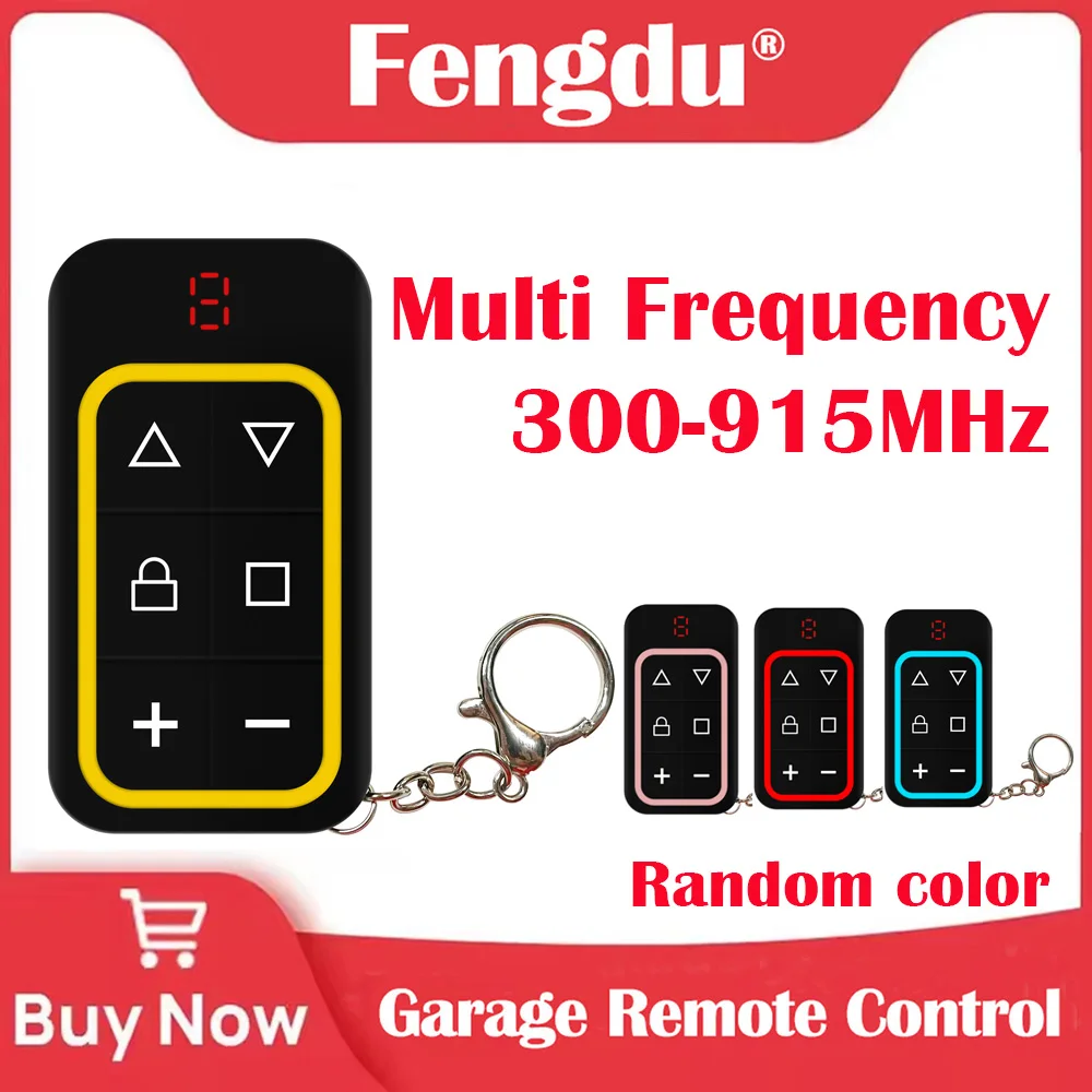 

Universal Garage Remote Control 8CH Multi Frequency Garage Door Remote Control 270-868MHZ Remote Control Copy Clone