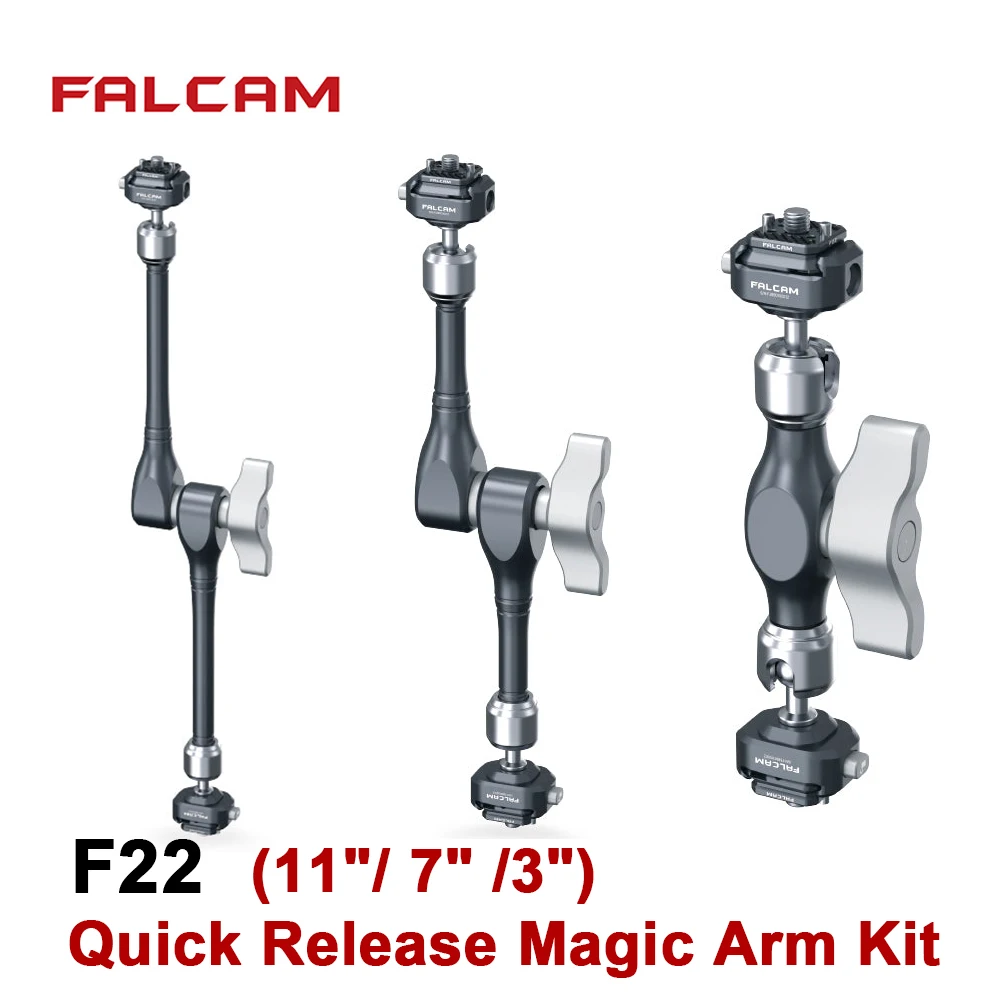 Falcam F22 Quick Release Magic Arm Kit 3 7 11 inch Dual Ball Head Knob Control Extension Magic Arm for Camera Cage Tripod