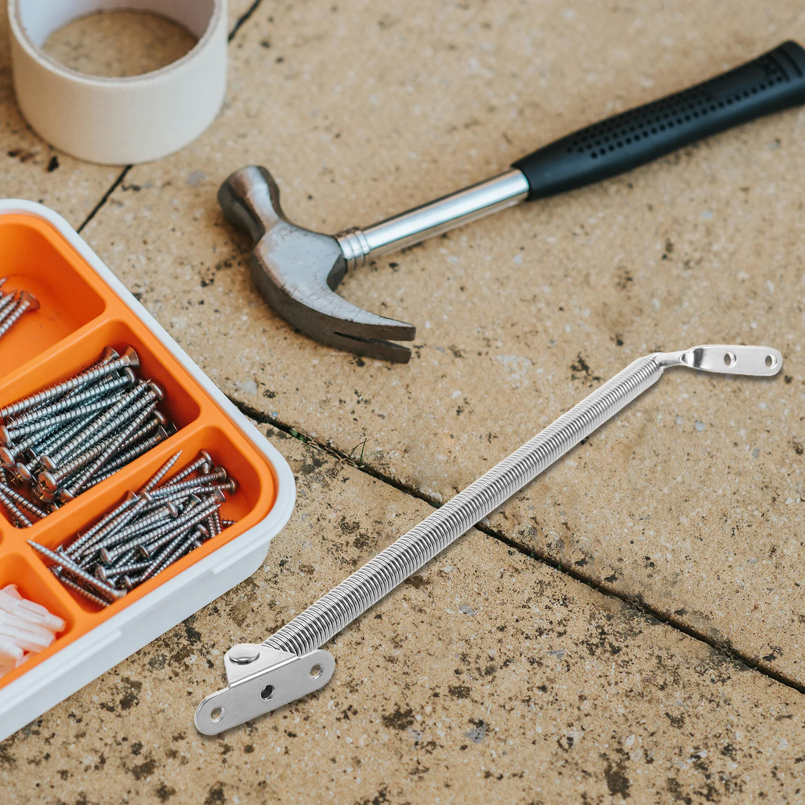 

2pcs Rv Spring Support Strut 9.24X1.10X0.43In Stainless Steel Hatch Lid Holder Adjustable Camper Door Stopper For Boat Rv