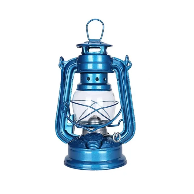 19cm Portable Retro Outdoor Camping Kerosene Lamp Lantern Bronze Colored Oil Lamp Vintage Photo Props Outdoor Camping Lights