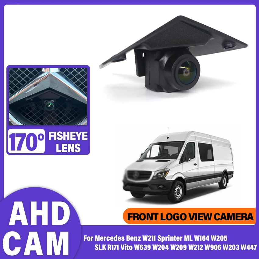 Câmera de visão frontal do carro AHD HD, Mercedes Benz W211 Sprinter ML W164 W205 SLK R171 Vito W639 W204 W209 W212 W906 W203 W447