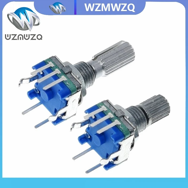 1PCS Plum handle 20mm rotary encoder coding switch / EC11 / digital potentiometer with switch 5 Pin