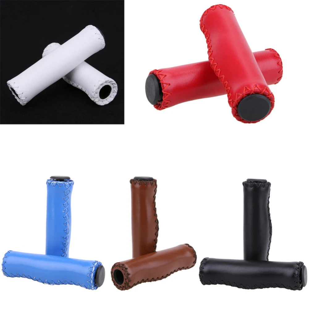 Parts High-quality Easy To Install Artisanal Exquisite Luxurious Premium Unique Vintage Style Leather Handlebar Grips