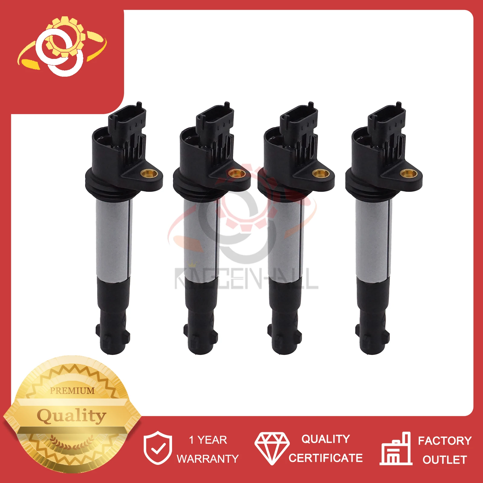 4 PCS Ignition Coil Compatible with LADA SAMARA 112  KALINA Estate 211203705010 21123705010 2112370501004 2112370501005