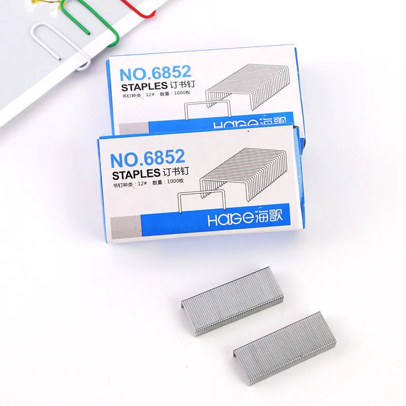 12# Standard Staples ,5box(1000 Per Box ) Silver Staple Width 12mm  High Quality New Staples , Perfect for Home Office Supplies