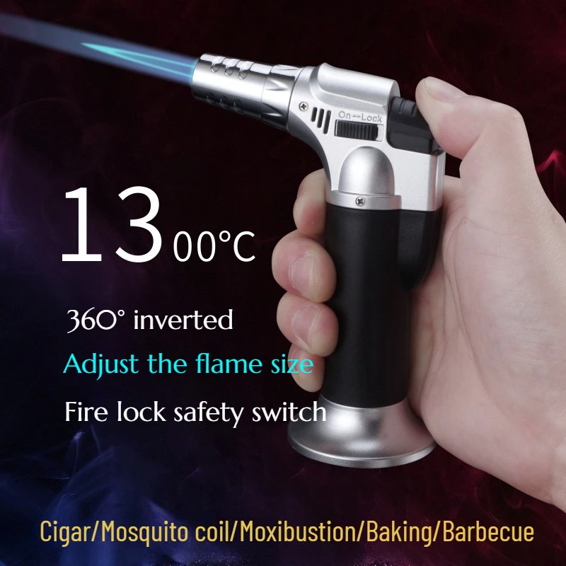 

The Latest Metal Portable Direct Cigar Spray Gun Welding Gun Personalized Creative Barbecue Lighter Outdoor Moxibustion Igniter