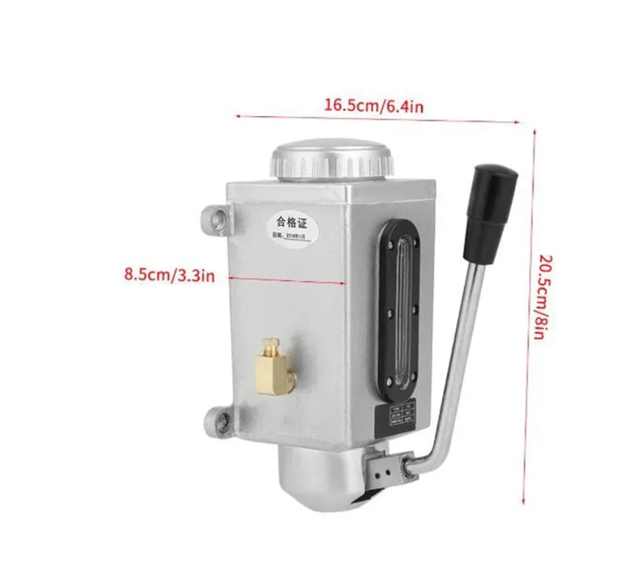 Milling Machine Y-8 Lubricating Manual Oil Pump Hand Lubrication CNC 4mm Double Outlet Lubricating Pump Fit For Bridgeport