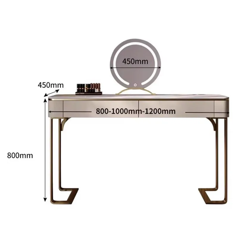 Szuflada toaletka Organizer kobiet stołek Nordic toaletka makijaż sypialnia Toucador Maquilhagem luksusowe meble