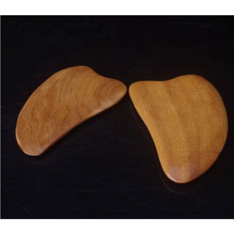 Fragrant wood massager tiger tooth shape scraping board piece sandalwood massager wooden four-foot massage dog