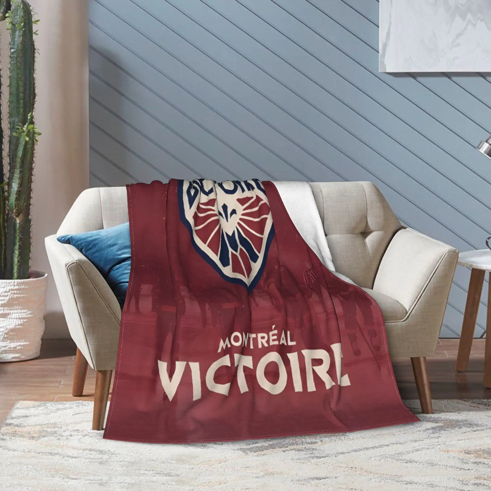 Manta estampada de franela del Blanket de hockey sobre hielo Montreal  adecuada para todas las estaciones para sala de estar