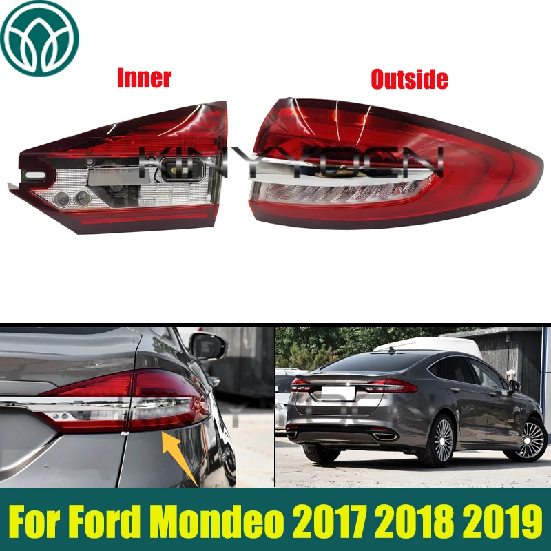 

Задний фонарь заднего бампера, задний фонарь для Ford Mondeo 2017 2018 2019, задний фонарь, стоп-сигнал