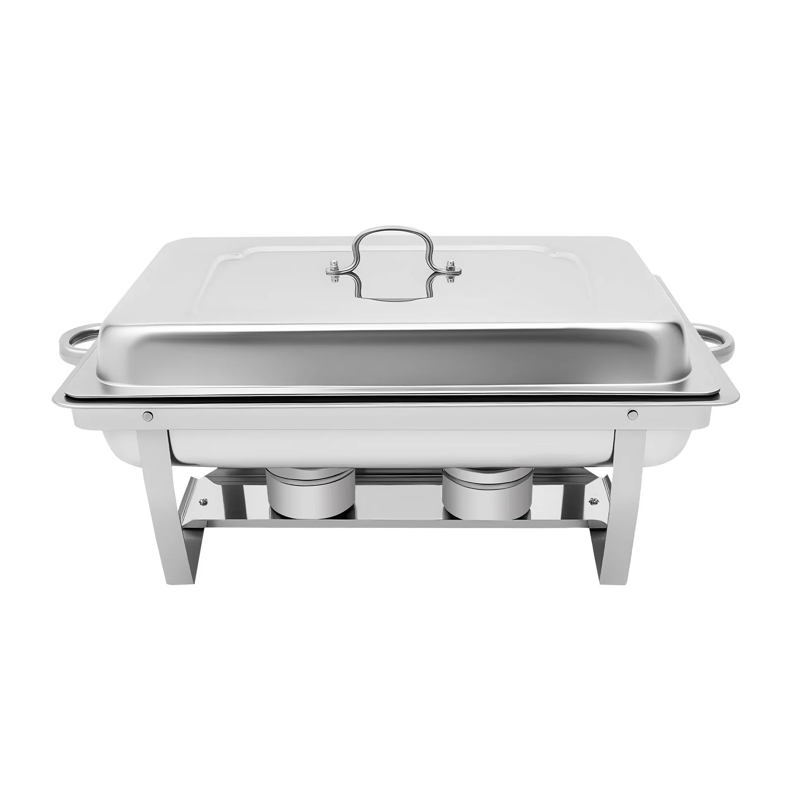 Speisenwärmer, Buffet-Server, Chafing Dish, 9 l, zusammenklappbar, Einzelgitter, Speiseherd, hält die Temperatur, Chafing Dish aus Edelstahl – Detail 6