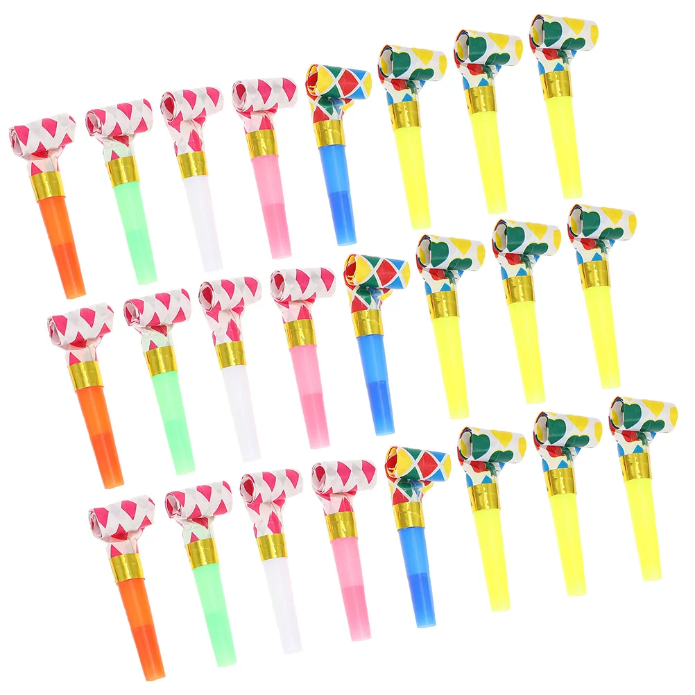 20 Pcs Air Blower Roll Blowout Party Favors Noisemakers Whistle Birthday Horns Blowouts Child