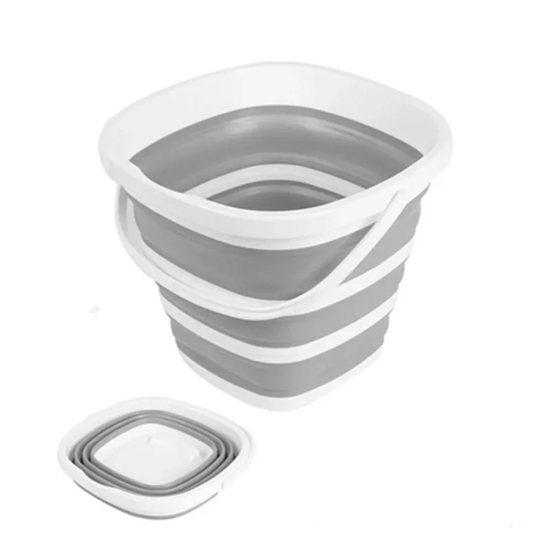 Bad Silikon Falten Eimer Outdoor Auto Waschen Eimer Platz Angeln Liefert 10L Küche Camp Eimer amagi