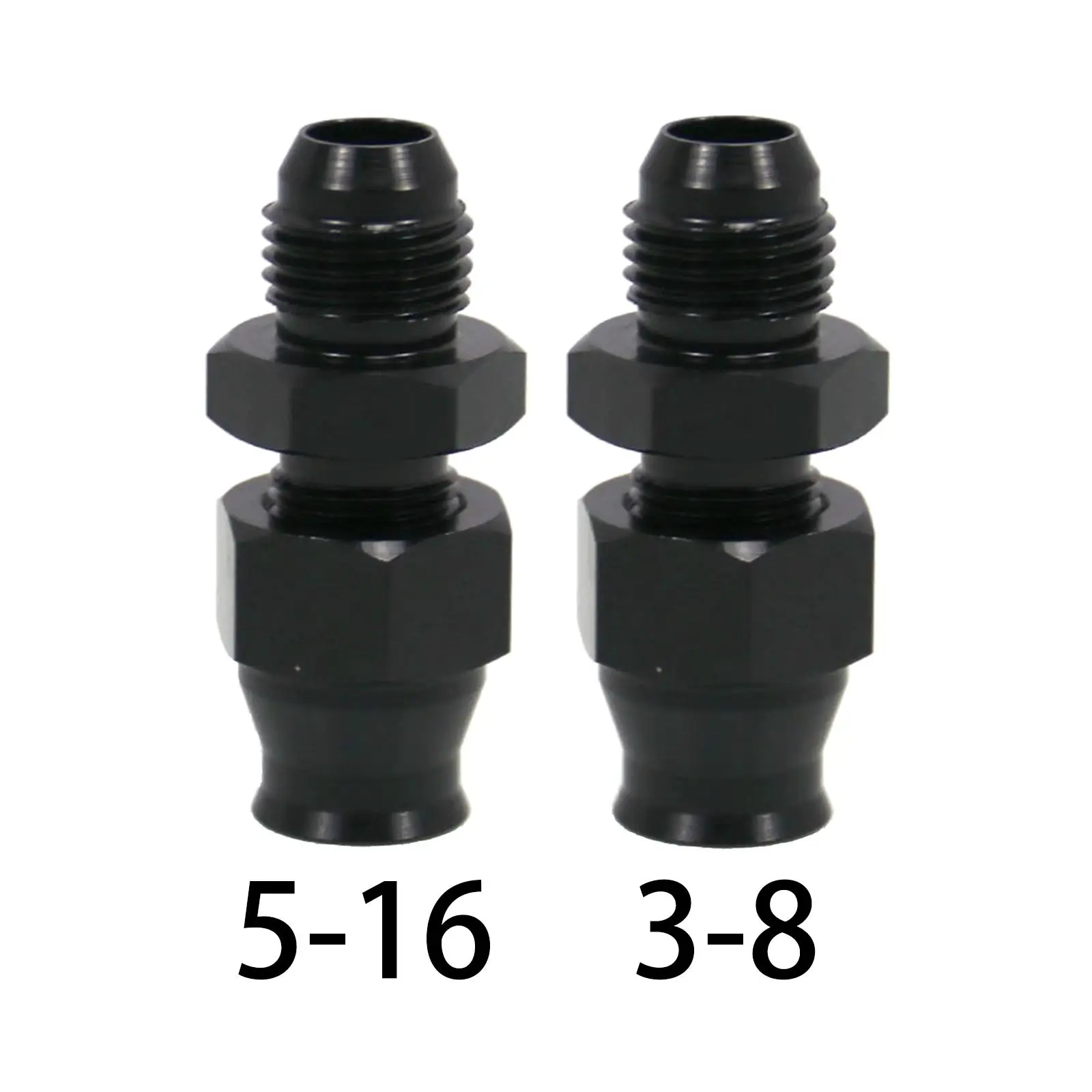 Aluminum Alloy Fuel Hardline Tube Fitting Adapter 6AN to 5/16