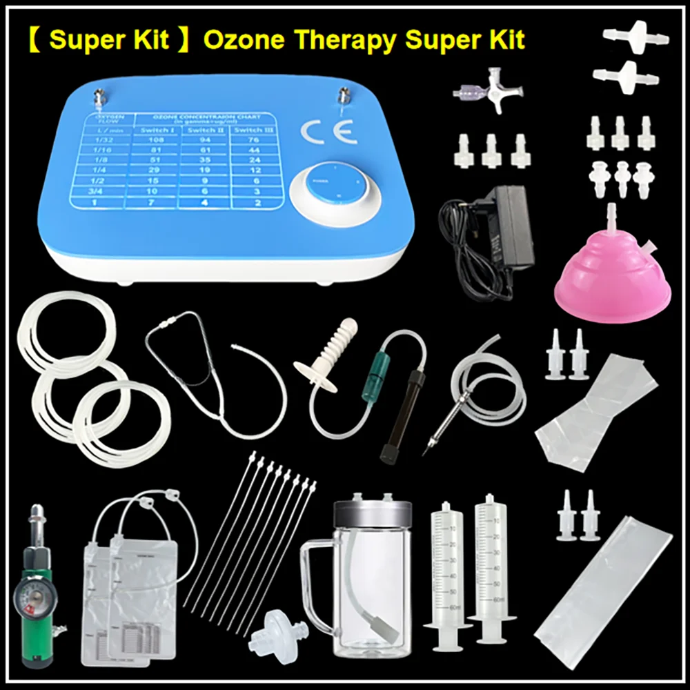 O3 Super Kit Medical Ozone Therapy Equipment Machine with O3 dental handpiece cupping vaginal rectal ear infullation lim bagging