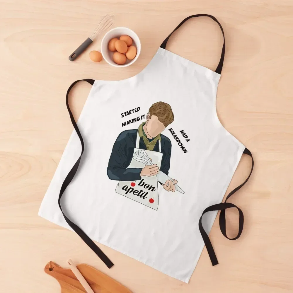 

Gift Idea James Acaster Bon Apetit Gifts For Birthday Apron Home Utensils Customizable Woman christmas kitchen cloths Apron