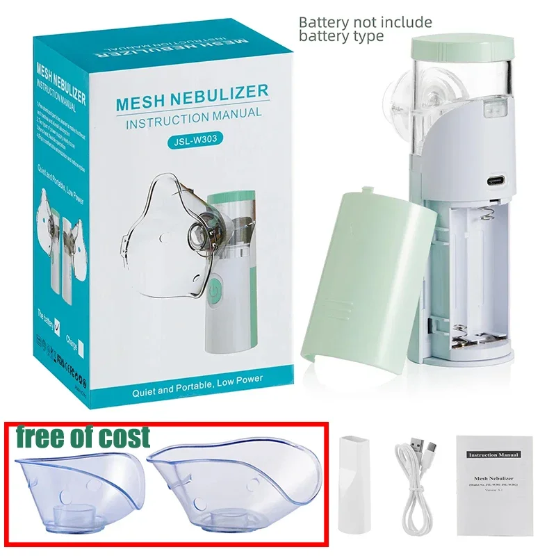 Outdoor Portable Kids Adult Saving Emergency Device Nebulizer Silent Mesh Mini First Aid Kit Handheld Asthma Inhaler Atomizer