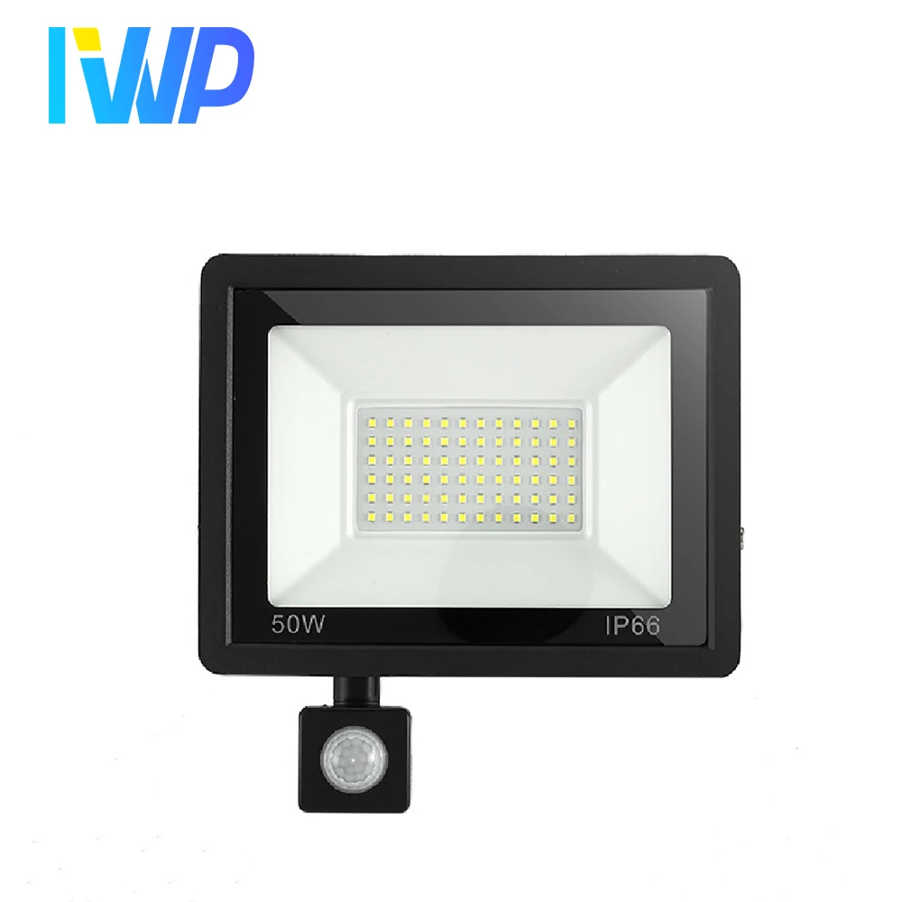 PIR Motion Sensor LED Flood Light AC220V 20W 30W 50W 100W Outdoor IP66Waterproof Wall Floodlight Garden Spotlight LED Steet Lamp