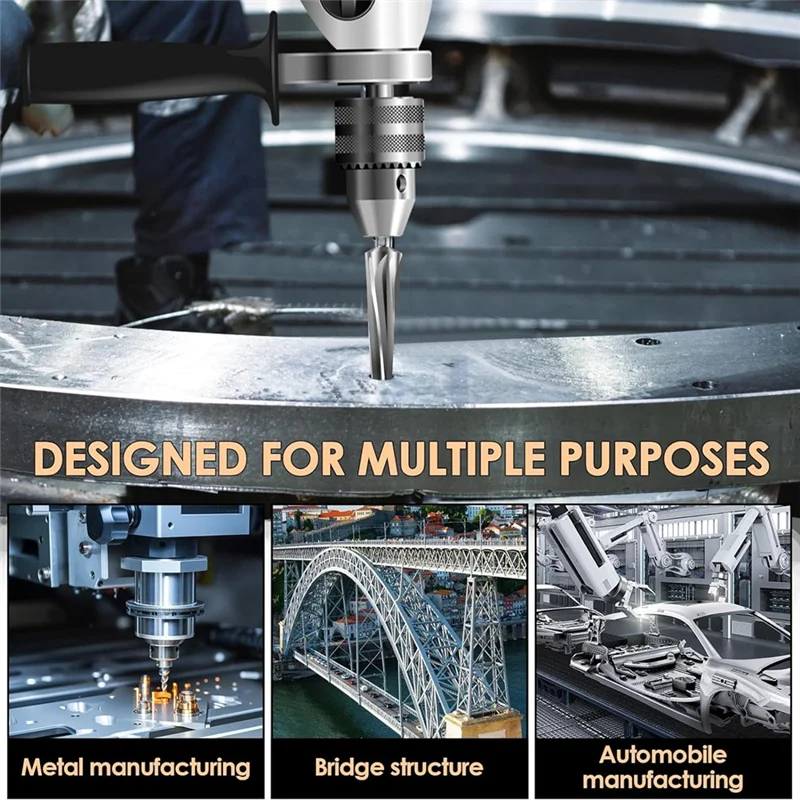 Alesatore conico per giunto sferico WCS-7 gradi, strumento per alesatore con giunto sferico conico in acciaio a velocità con portautensili da 1/2 pollici
