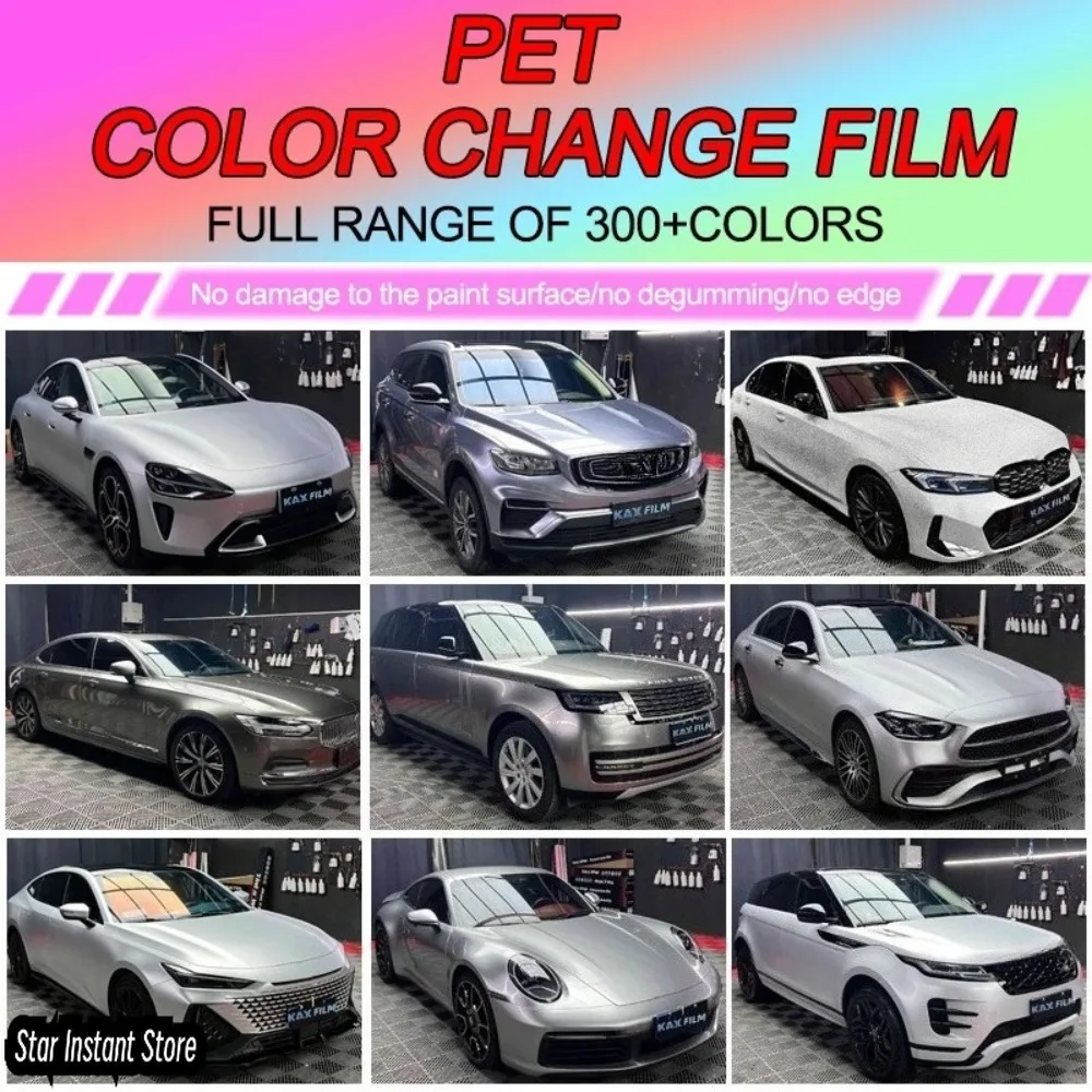 

PET Liner Liquid Metallic Grey Silver Vehicle Wraps Color Change Film Air Bubble Free Vehicle Vinyl Foil Liquid Metallic Film