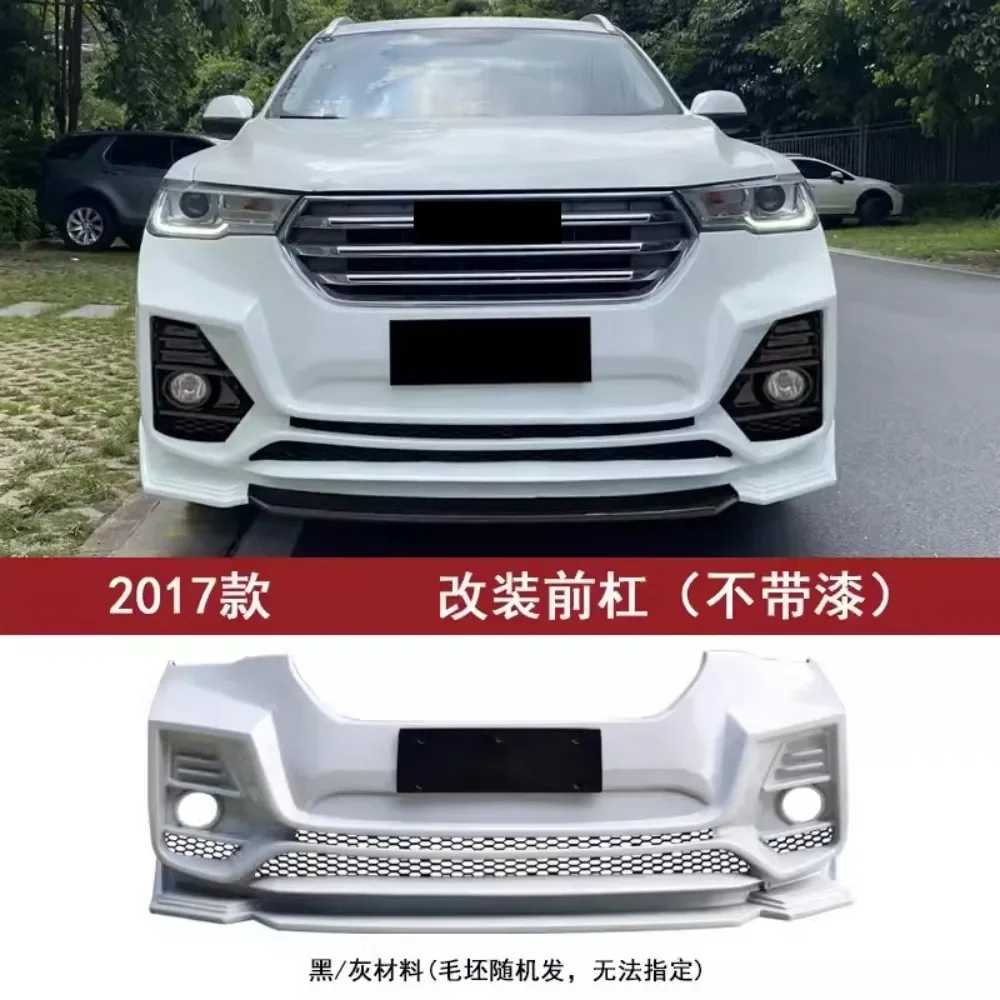 

Unpainted Front Bumper Assembly For Haval H6 2017 Modified New Style Body Kit Auto Accessories