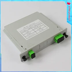 SC APC Fiber Optic Splitter 1x2 Optical PLC Box Plug-in Type Optic Splitter PLC CATV Network Optical Fiber Connection Splitter