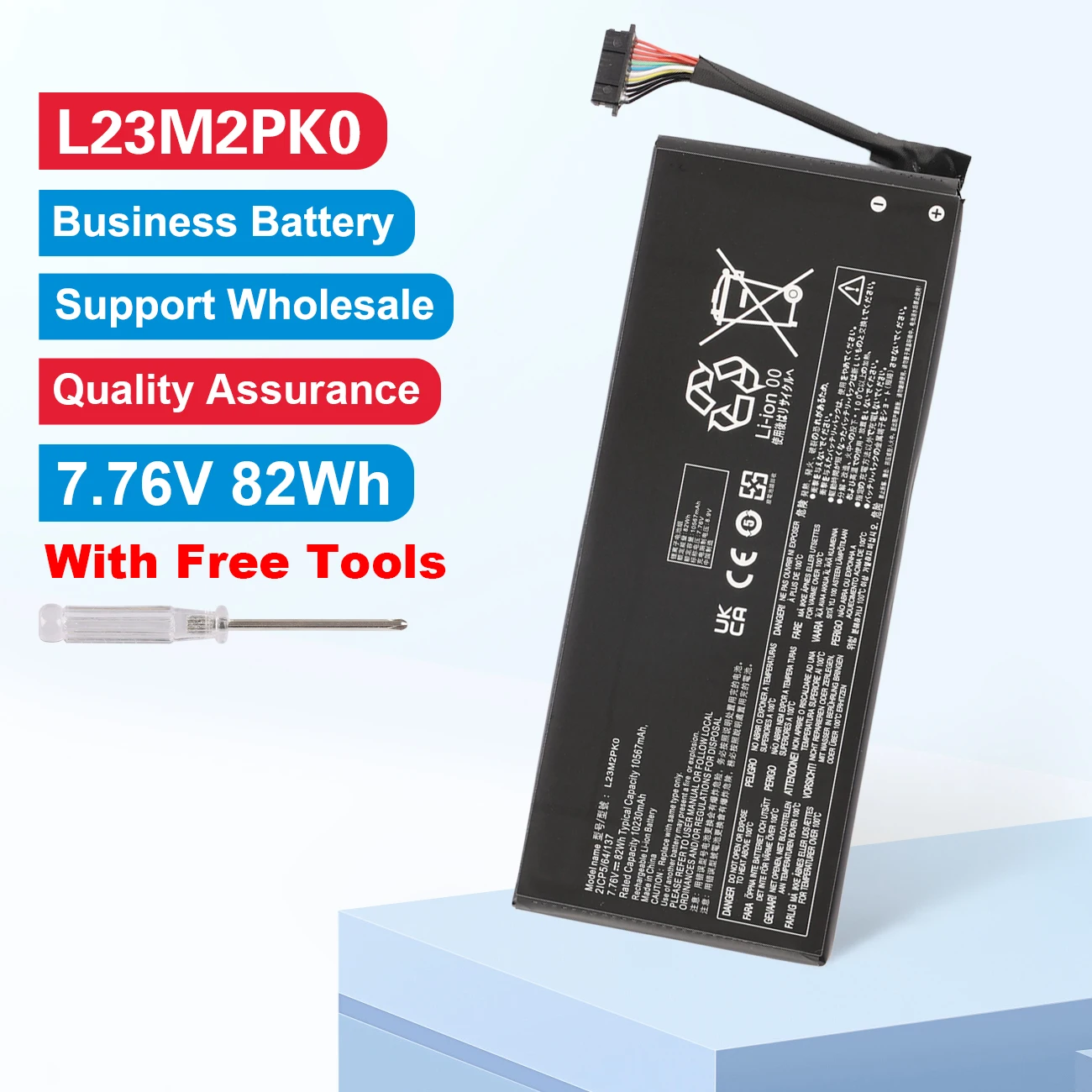 KingSener L23M2PK0 Battery High-Capacity for Lenovo Legion Go 8APU1 Handheld Gaming L23B2PK0 L23C2PK0 L23D2PK0 82Wh 5B11M36298