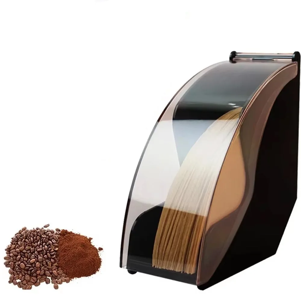 

Ручной фильтр для кофе, коробка для хранения бумаги, стеллаж для хранения фильтровальной бумаги с пылезащитной крышкой, фильтровальная бумага для кофе, инструмент для хранения 200 листов