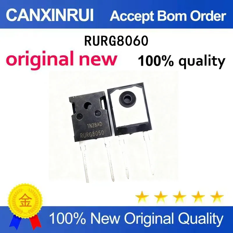 

(5-100 Pieces) Brand new original RURG8060 80A 600V TO-247 fast recovery rectifier diode chip IC