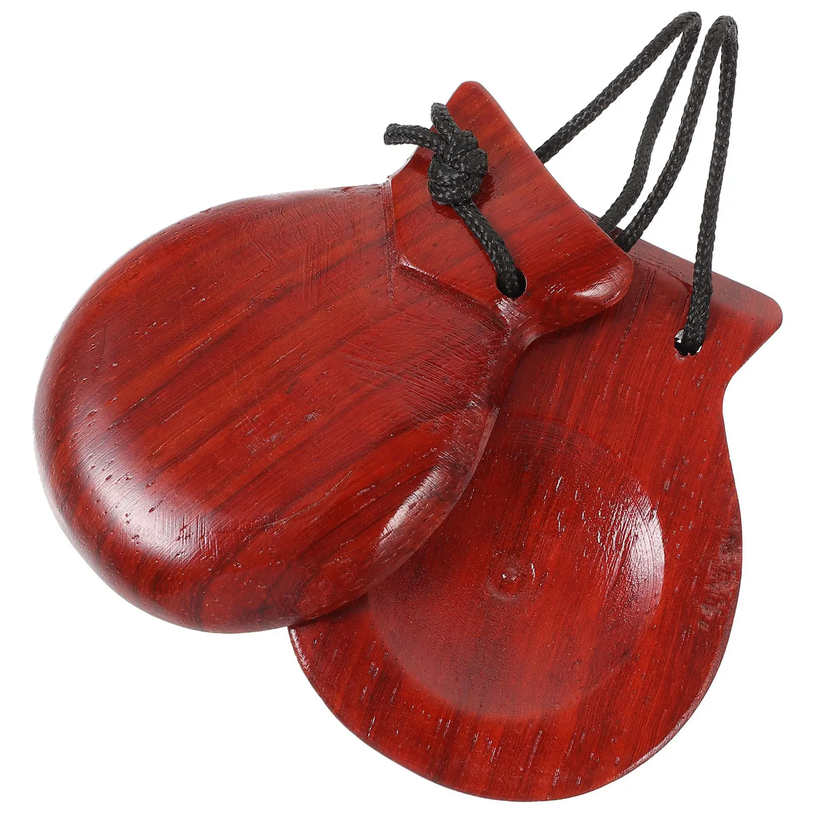 

Wooden Castanets Finger Castanet for Small Rhythm Castanets Cultivate Music Interest Comfortable Grip Sturdy