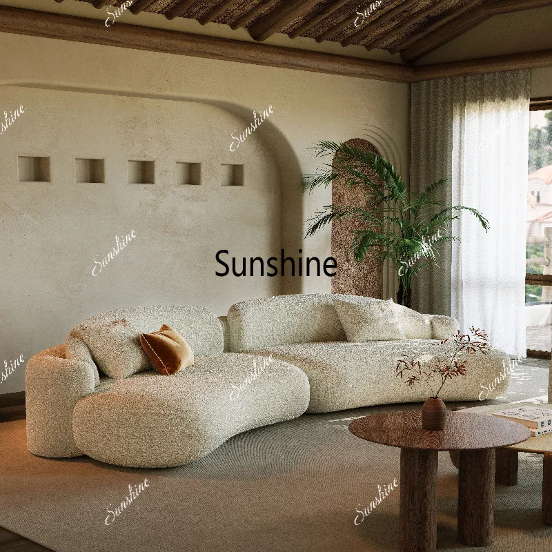 Medieval curved sofa design beauty salon hotel sales office rest area reception