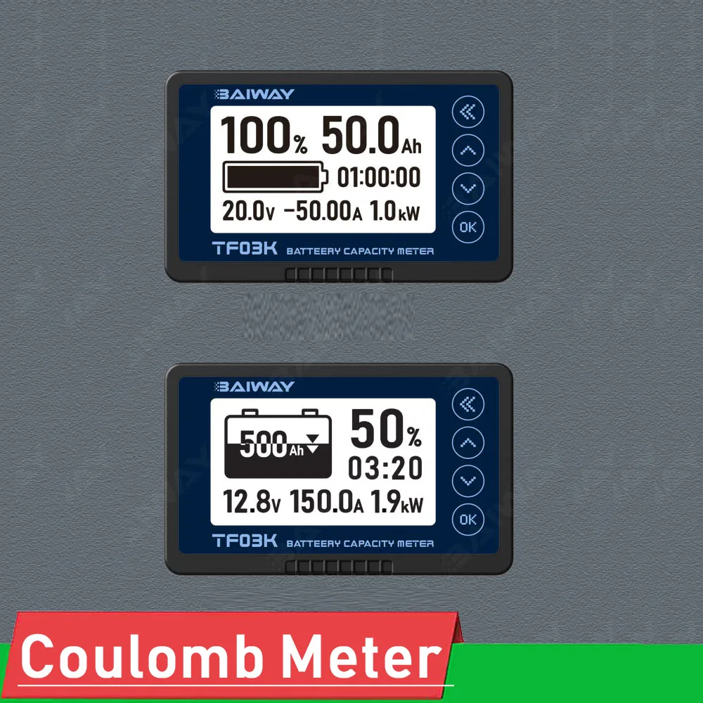 DYKB Battery Monitor Capacity Tester meter Voltage Current POWER Display  12V 24V 36V 48V Lifepo4 lead-acid Li-ion lithium RVCAR