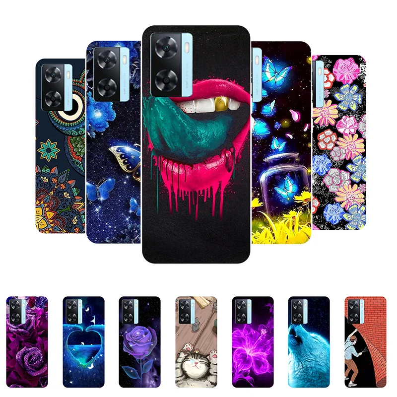 For OPPO A57S Case Cute Fashion TPU Soft Silicone Phone Cover for OPPO A57S A 57S CPH2385 Case Bumper OPPOA57S capa