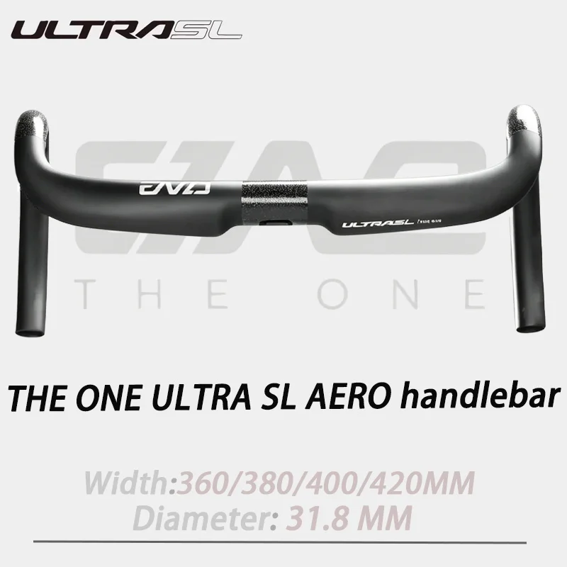 

THE ONE ULTRA SL Ultralight Aero Carbon Fiber Road Bike Handlebar,31.8MM,Width360MM-420MM ,Full Internal Routing Drop Bar