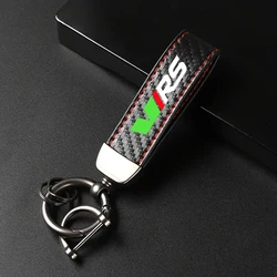 Car Keychain Keyring Horseshoe Buckle Jewelry for Skoda VRS Octavia Kamiq Kodiaq Karoq RS Superb Fabia Rapid Car Accessories