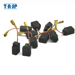 TASP-escovas de carbono para Dewalt, rebarbadoras, 6.35x10x13mm, D28111, D28113, D28116, D28117, D28130, 5 pares