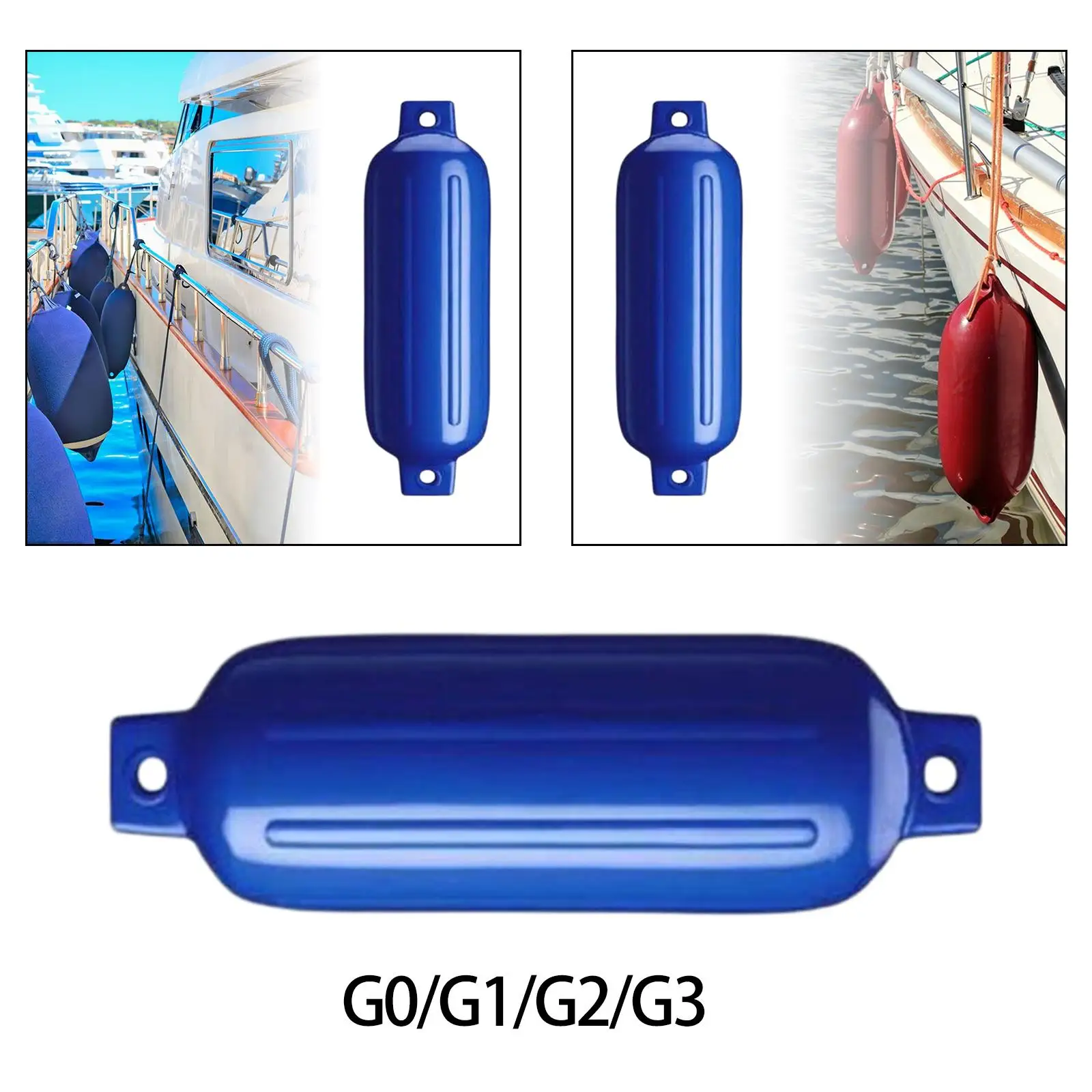 Impact Resistant Boat Fender Heavy Duty PVC Bumper Marine Docking Accessory for Sailboat Yacht Bass Boat
